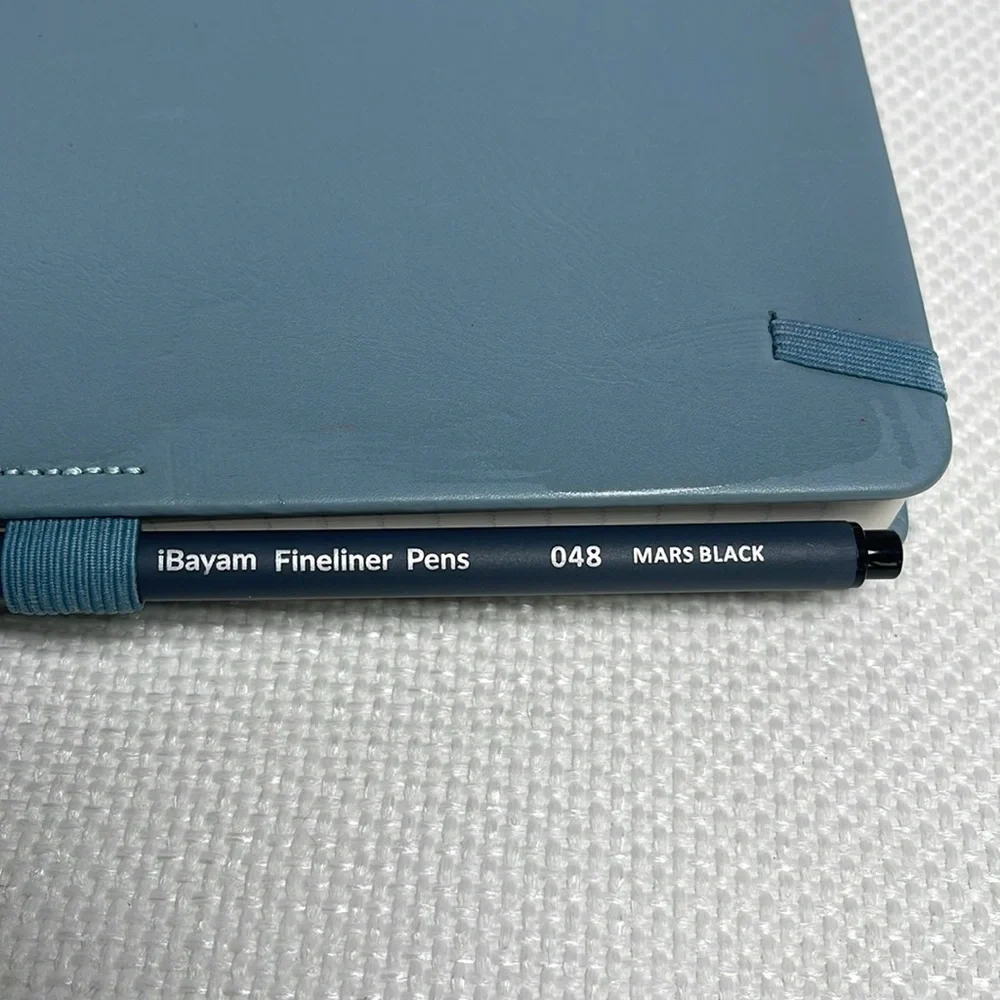 NWT Journal and Pen Set Hand-painted Hard Cover Ruled Paper Notebook 100 GSM